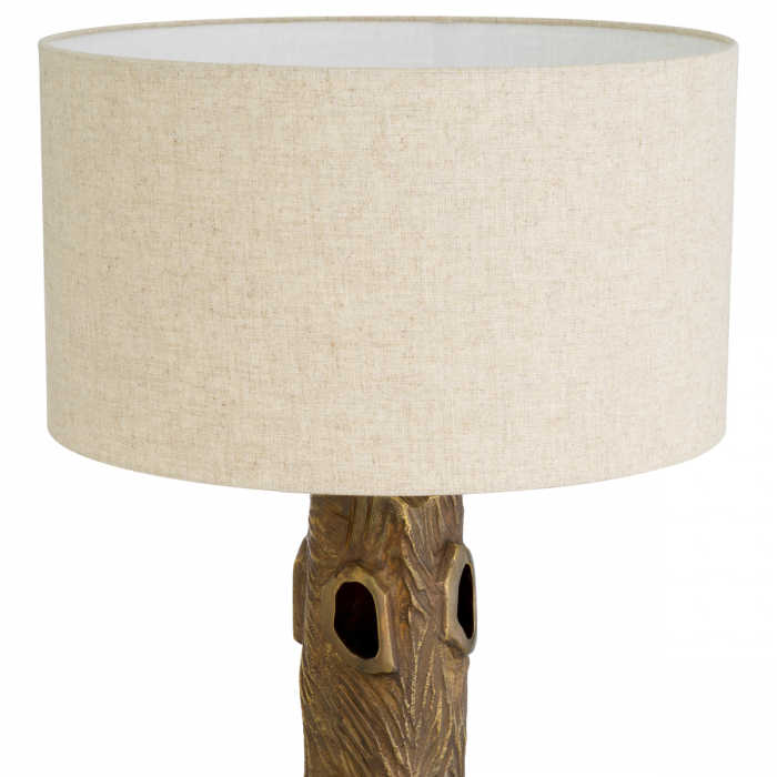 Lampă de masă, Vigentino vintage finisaj alamă, abajur inclus, Dims: W. 17 | max W. 45 | D. 17 | max D. 45 | H. 74.5  (CM) [4]