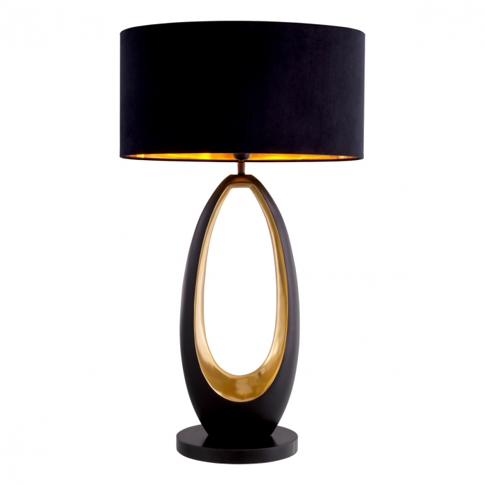Lampă de masă, Volo finisaj gunmetal, abajur inclus, Dims: W. 24 | max W. 50.5 | H. 86.5  (CM) [3]