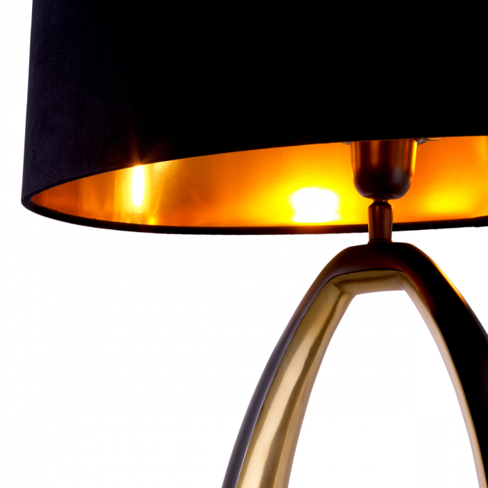 Lampă de masă, Volo finisaj gunmetal, abajur inclus, Dims: W. 24 | max W. 50.5 | H. 86.5  (CM) [6]