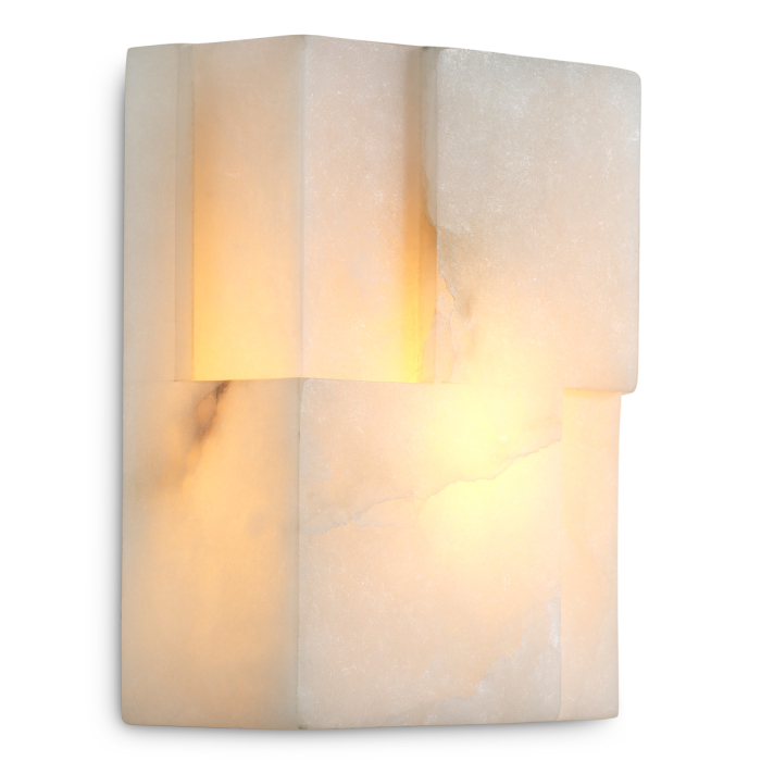 Lampa de perete Fabiano alabastru |W. 19 | D. 9 | H. 24.5 cm  [1]