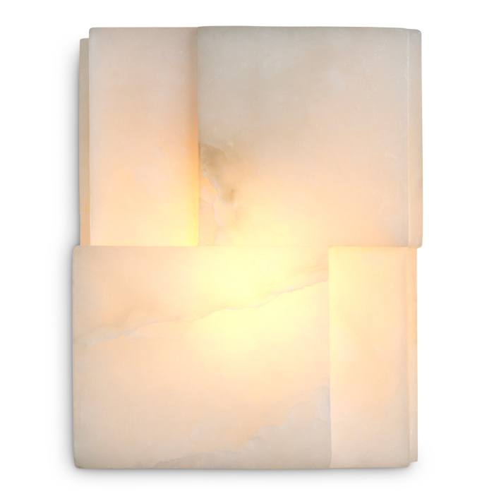 Lampa de perete Fabiano alabastru |W. 19 | D. 9 | H. 24.5 cm  [3]