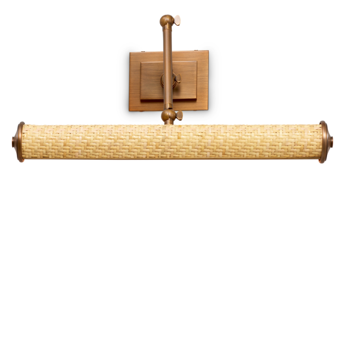 Lampa de perete Luca L ratan finisaj alama antica |W. 43 | max D. 37 | H. 8.5 cm  [3]