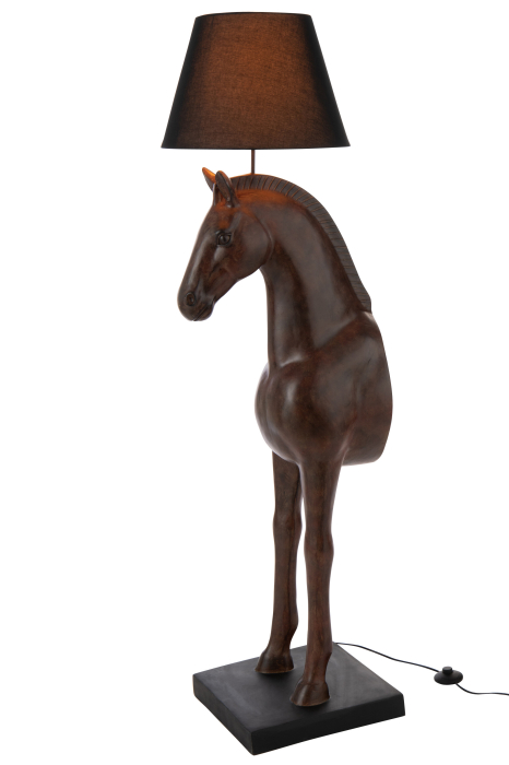 Lampa de podea, Cal, polirasina, maro inchis [3]