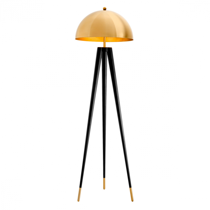 Lampă de podea Coyote finisaj auriu cu abajur, Dims: W. 50 | max W. 50 | H. 165  (CM) [1]