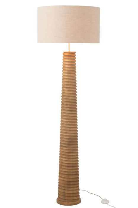 Lampa de podea, Darius, lemn de ailanthus natur/gri | L 48X l 48X H 160 cm [2]