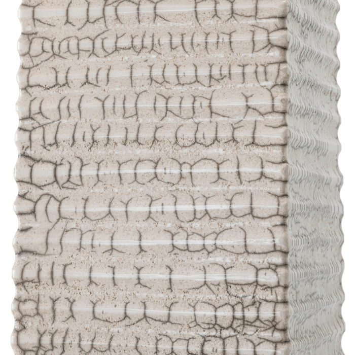 Lampă de podea Division raku ceramică albă cu abajur, Dims: W. 21 | max W. 60 | H. 165  (CM) [7]