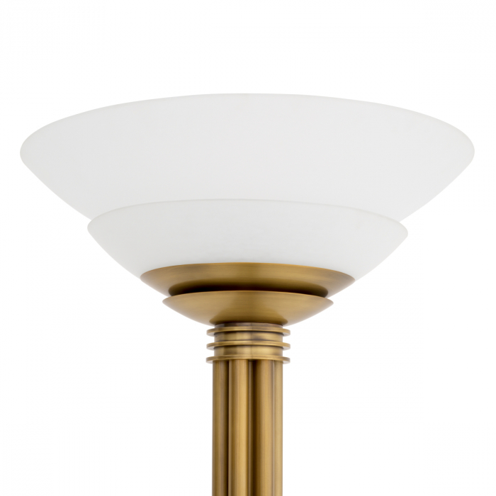 Lampă de podea Figaro, finisaj din alamă cu aspect vintage, Dims: W. 40 | max W. 60 | H. 195  (CM) [5]