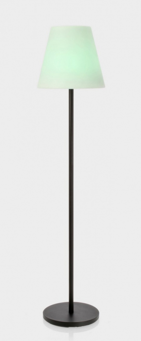 Lampa de podea Solara led cu Difuzor, Negru, H 150 Cm [2]