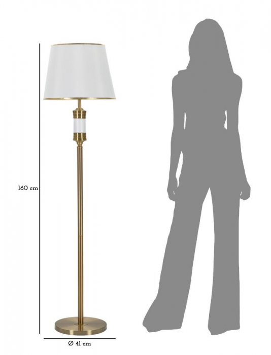 Lampa de podea Whity, Cm Ø 41X160 [6]