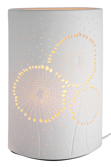 Lampa ELLIPSE DANDELION, portelan, 18 x 10 x 28 cm dandelion
