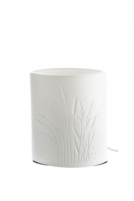 Lampa Ellipse Grasses, portelan, alb, 16x20x10 cm [2]