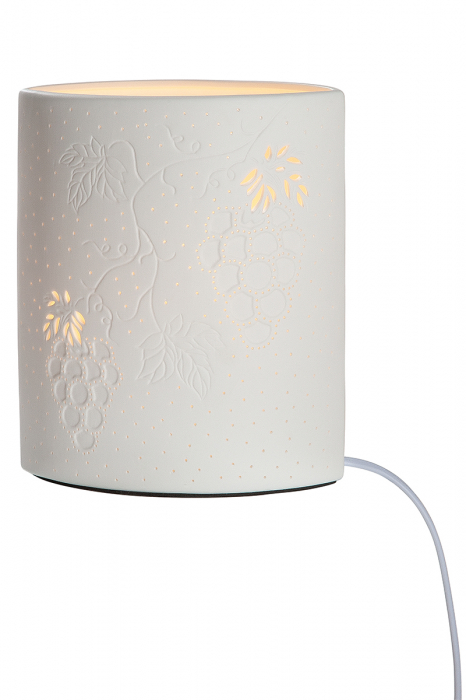 Lampa ELLIPSE WINE, portelan, 28 x 10 x 18 cm