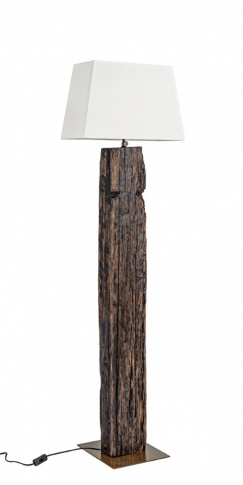 Lampa HUGO, lemn, maro, 45x30x155cm