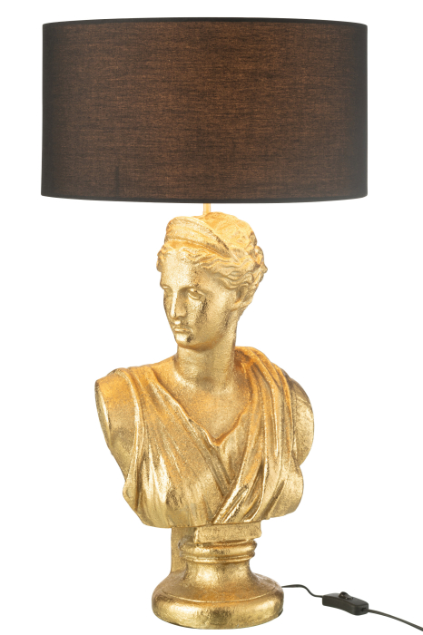 Lampa Lady Bust, Rasina, Auriu, 38.5X38.5X72 cm [6]