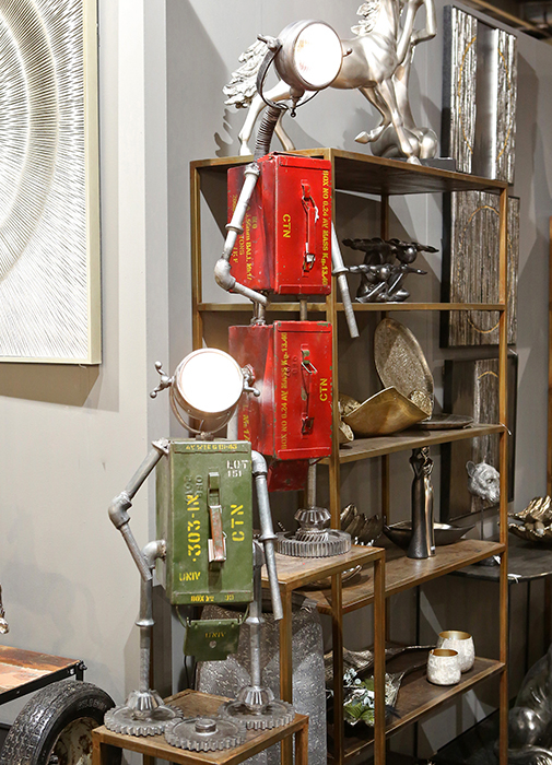 Lampa ROBOT, cu spatiu depozitare, metal, 72x32x22 cm [2]