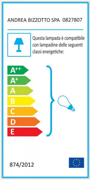 Lampa podea TERRA ELLISSE,  polipropilena, alb, 65x39cm [3]