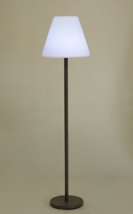 Lampa solara cu picior Speaker, Otel/Plastic, Negru/Alb, 40x170 cm [4]