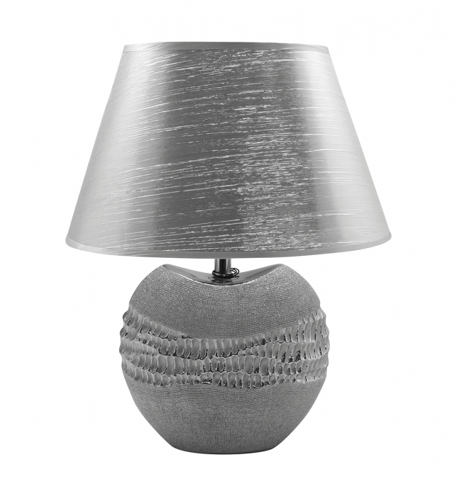 Lampa Splendor, ceramica, argintiu, 20x9x27 cm GILDE imagine noua 2022