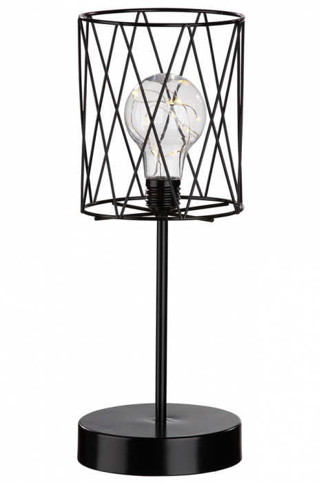 Lampa, VINO, Metal, Negru,10 LED, 12X12X32 cm [2]