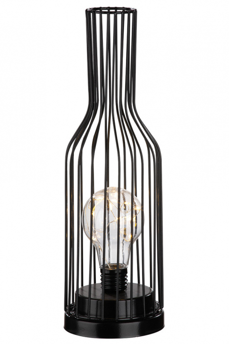 Lampa, VINO, Metal, Negru,10 LED, 9.5X9.5X30 cm [2]