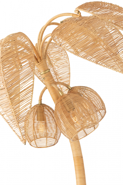 Lampadar Coconut 150 cm, Otel/fibre naturale [6]
