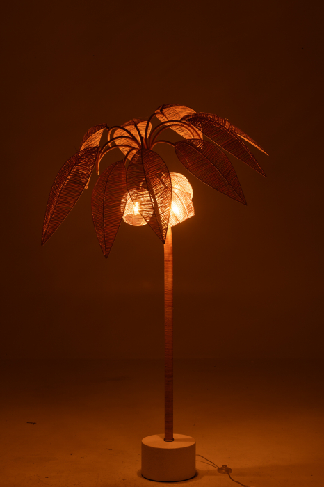 Lampadar Coconut 150 cm, Otel/fibre naturale [3]