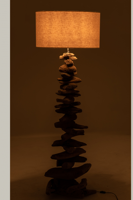 Lampadar Driftwood, Lemn, Natural, 49x41x170 cm [3]