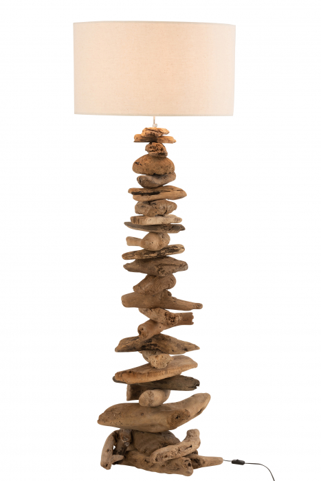 Lampadar Driftwood, Lemn, Natural, 49x41x170 cm [2]