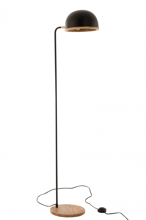 Lampadar Evy, Metal Fier, Negru, 26x26x130 cm