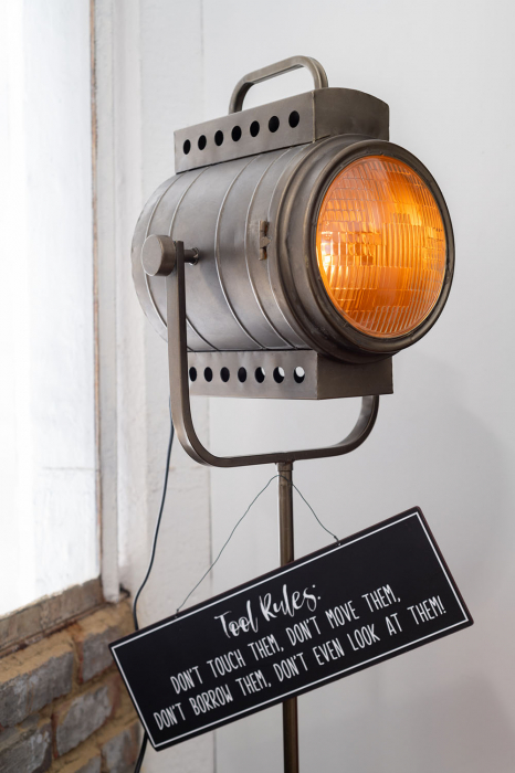 Lampadar Film, Metal/Fier, Negru, 60x50x170 cm [5]