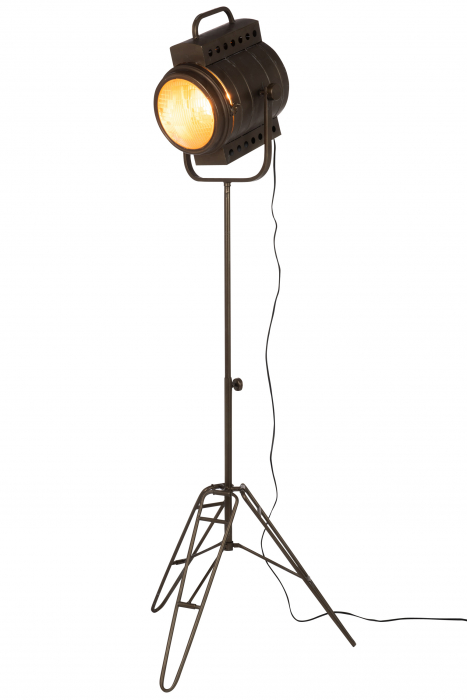 Lampadar Film, Metal/Fier, Negru, 60x50x170 cm [2]