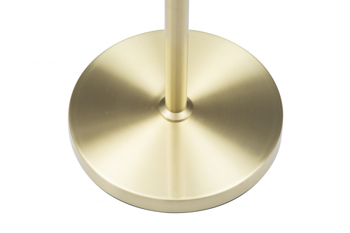 Lampadar Glam, fier/sticla, alb/auriu, 54X176 cm [5]
