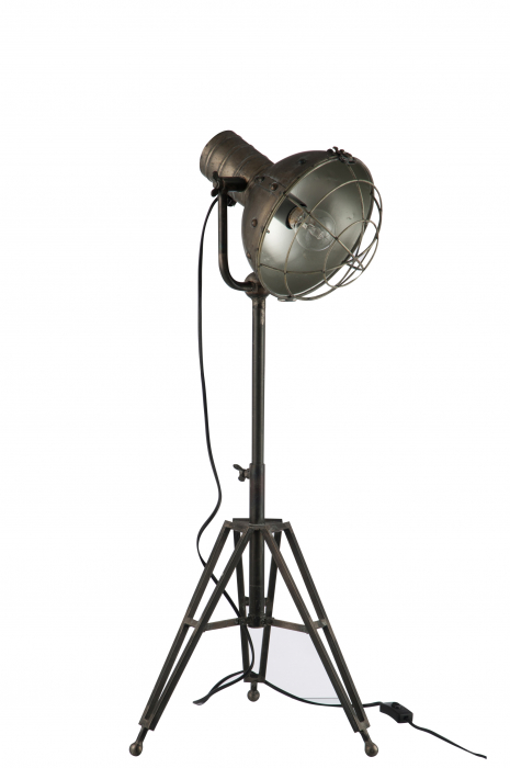 Lampadar Lamp, Metal Fier, Gri, 35x30x93 cm