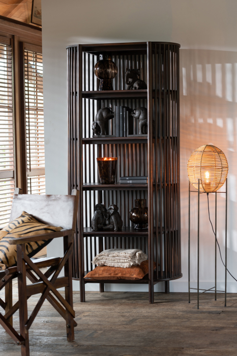 Lampadar Lamp On Frame, Rattan/Bambus, Natural, 32x32x120 cm [7]