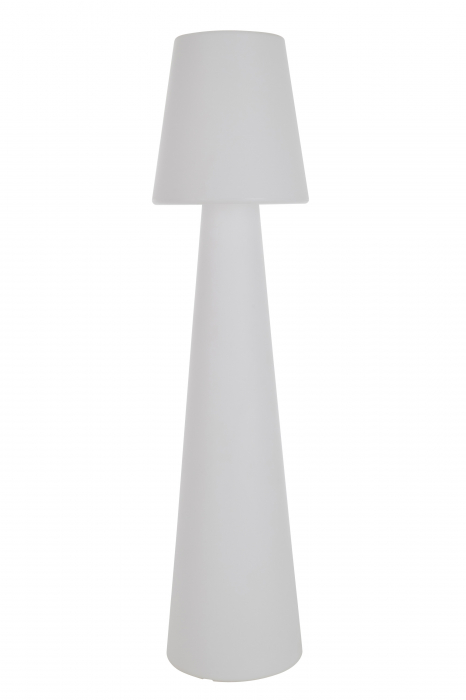 Lampadar Lamp Outdoors, Plastic Fibre sintetice, Alb Multicolor, 44.5x55x182 cm