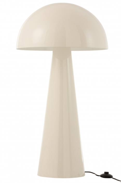 Lampadar Mushroom, Metal Fier, Alb, 51x51x97.5 cm