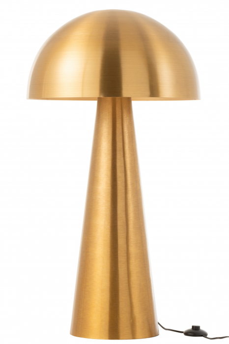 Lampadar Mushroom, Metal Fier, Auriu, 51x51x95 cm