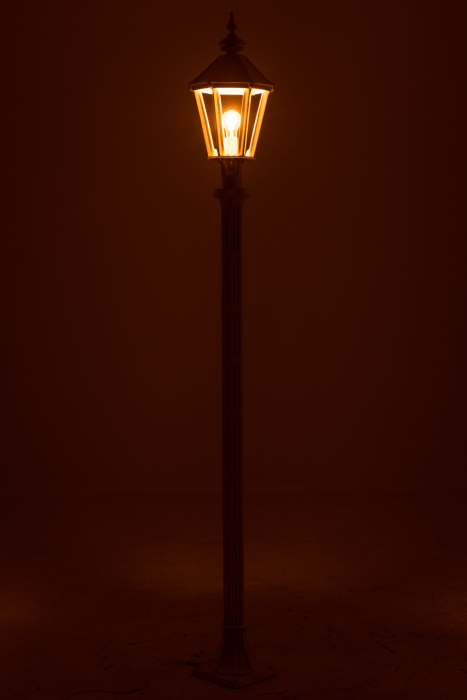 Lampadar Pole pentru exterior, Metal/Fier, Alb, 26x26x210 cm [3]