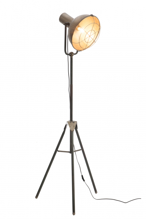 Lampadar Round, Metal/Fier, Gri, 58x58x150 cm [3]