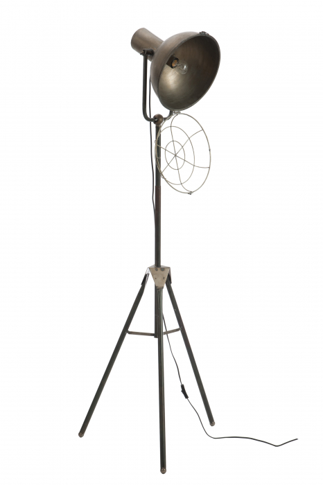 Lampadar Round, Metal/Fier, Gri, 58x58x150 cm [2]