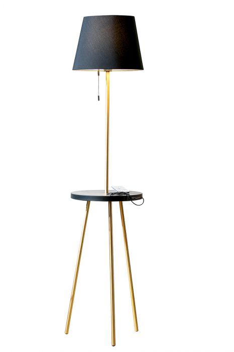 Lampadar TAVOLO, metal, 37 x 37 x 159 cm GILDE imagine noua elgreco.ro