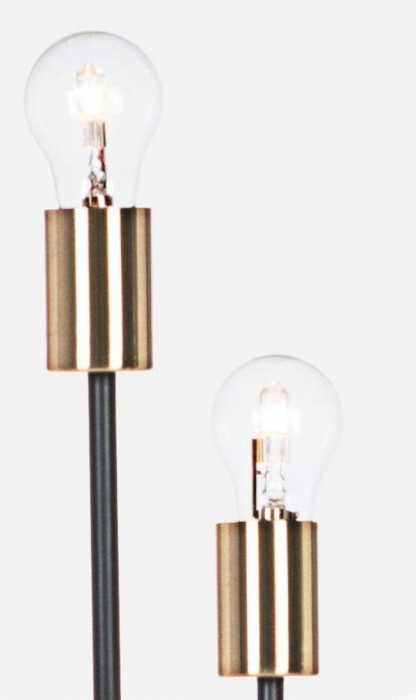 Lampadar Torch, Metal, Negru, 34x30x155 [2]