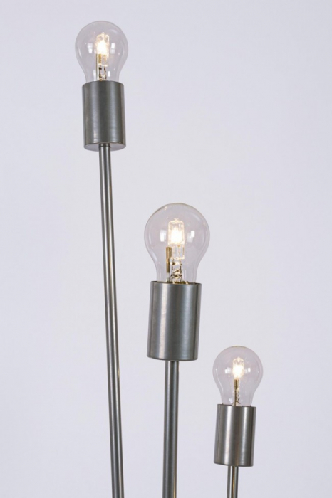 Lampadar Torch, Otel, Gri, 34x30x155 cm [2]