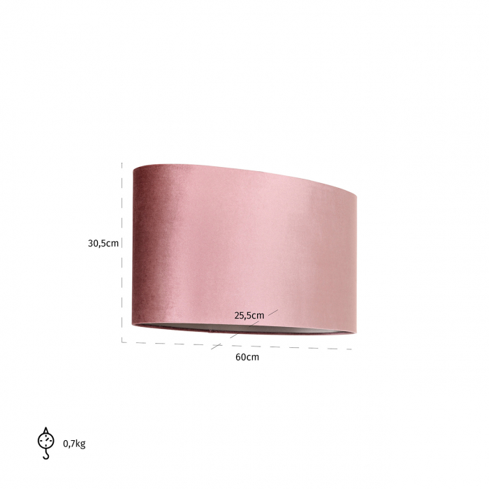 Abajur  Old rose oval  [4]