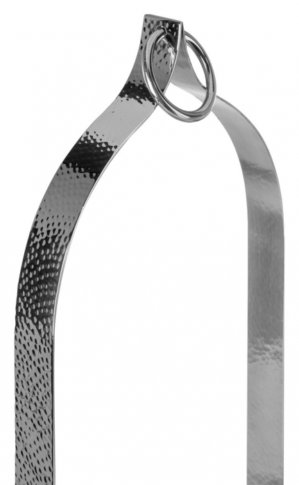 LONIDA, Suport lumânare, sticlă inclusă , oțel inoxidabil, h. 36 cm, d. 15 cm [3]