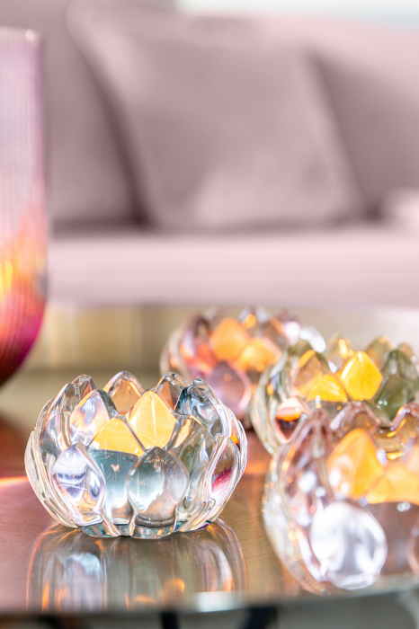 LOTTA, Suport de tea lights din sticlă, menta, h.5 cm, d.8,5 cm [7]