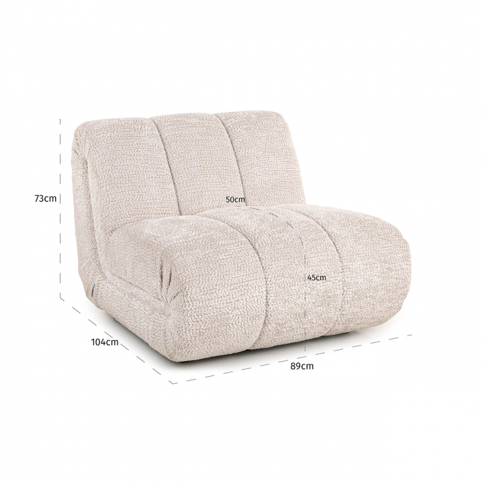 Fotoliu Kyli (Be Lovely 11 crem), Dims: 73.0 x 89.0 x 104.0 cm [5]