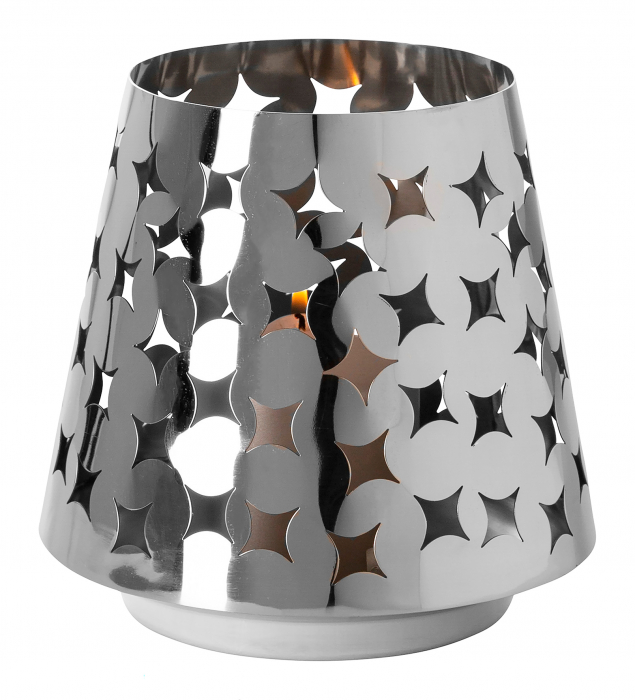 LUMA, Suport lumânare, romb, inox, d.19, h.19 cm [2]