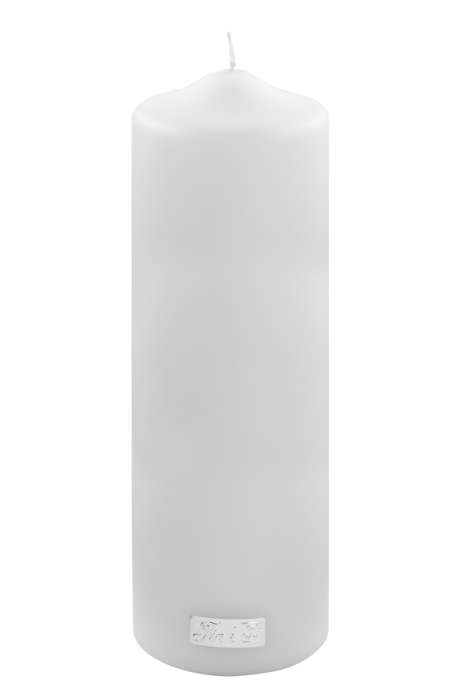 Lumanare Candle, Parafina, Alb, 25x8 cm