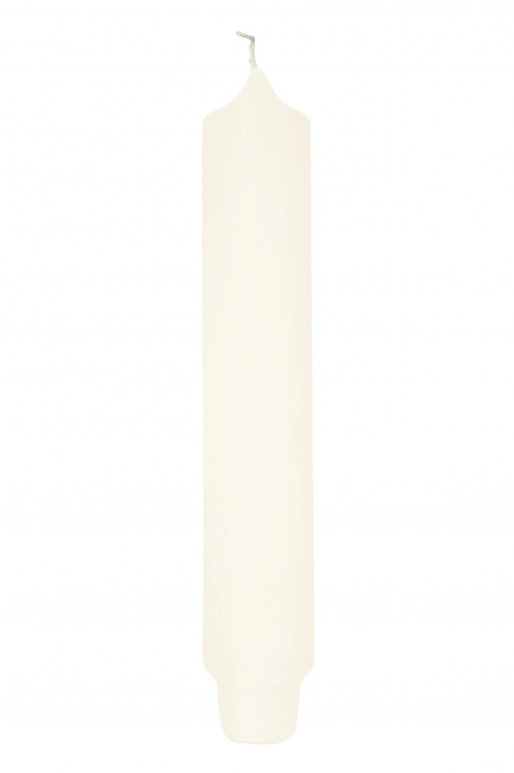 Lumanare Candle, Parafina, Crem, 25x3 cm
